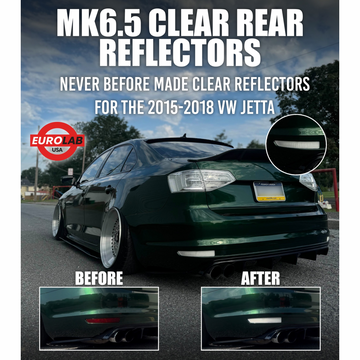 Eurolab MK6.5 Clear Rear Reflectors — Jetta 2015–2018